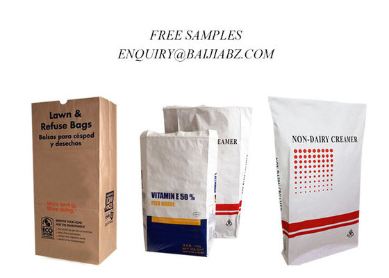 Offenes Mund-Quadrat-unterer multi Wand-Papier-Sack-Nahrungsmittelgrad