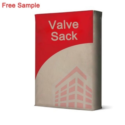 CMYK Farbe geklebter Ventil Kraftpapier-Zementsack Multiwall-Papiertüte-50kg
