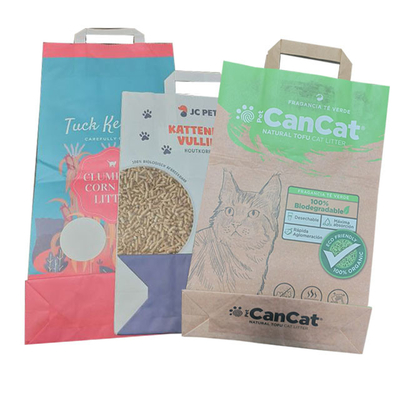 6L 10L siegelte Seitenkeil biologisch abbaubare Cat Litter Bags Wear Resistance heiß