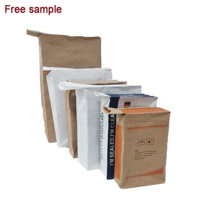 Mehrwandige Papiertüten mit laminiertem Druck, geklebten Ventilen und Zwickel