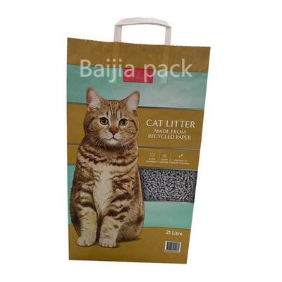Katzenmüll Kraftpapierbeutel Verpackung 1,5 l-10 l individuell gedruckte Größe