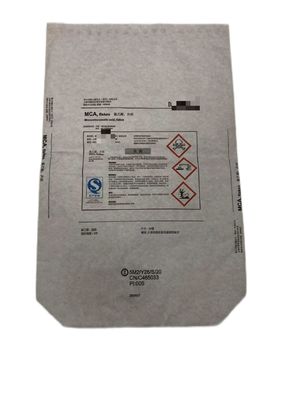 25 kg Mehrwandpapiertaschen Quadratischer Boden Offener Mund für chemische Verpackungen