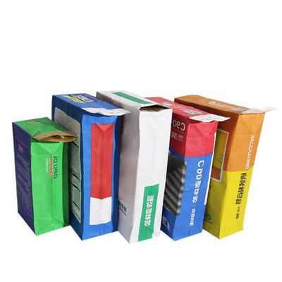 2 Schicht 3 Schicht Kraftpapierventilsäcke mit Kunststoff Innen für die Verpackung Zement Putty Chemische Pulver Halter 20kg 25kg 50kg