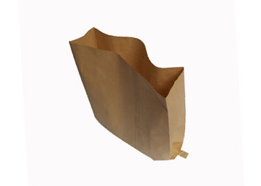 Kundengebundene Papiertüten Multiwall Kraftpapier öffnen Tasche mit flacher Rand-Unterseiten-Sondergröße