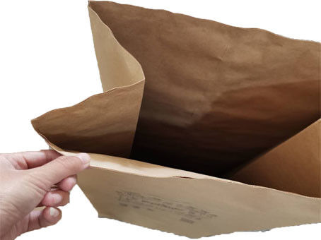 Biologisch abbaubare Papier-Gartenabfall-Tasche Browns 2 Falten-25kg