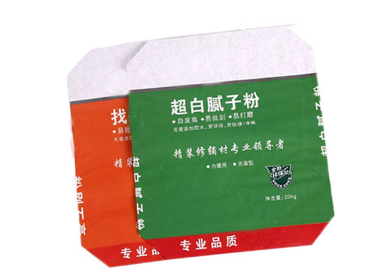 20KG 25KG klebte Papiertüte-chemische Industrie-Zementmörtel Ventil Multiwall Kraftpapier