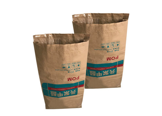 Mechanismus 25kg Multiwall-Papiertüte-Brown-Kraftpapier-Säcke
