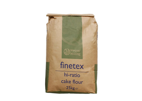 Kundenspezifische Papiertüten des Logo-25kg Multiwall Kraftpapier für verpackendes Tierfutter-Fischmehl