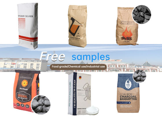 20kg 25kg klebte Kraftpapier-Ventil-Taschen-Stärke Sugar Packaging Paper Sack