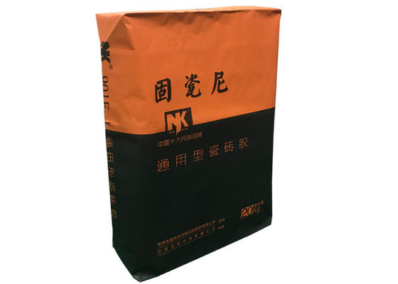 Mörser-Zementsack Multiwall-Papiertüten 20kg 25kg 40kg 50kg decken trockene klebendes Ventil-Taschen-Gips-Mörser-Kitt-Pulver mit Ziegeln