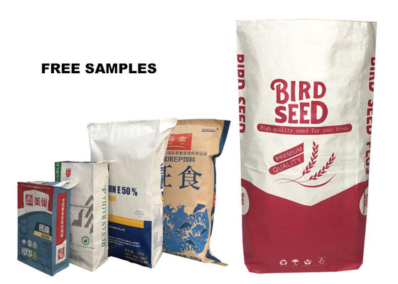 5kg 10kg 15kg 20kg 20LB 2 Schichten oder 3-lagige Multi-Wand-Papiersäcke für Mehlverpackungen