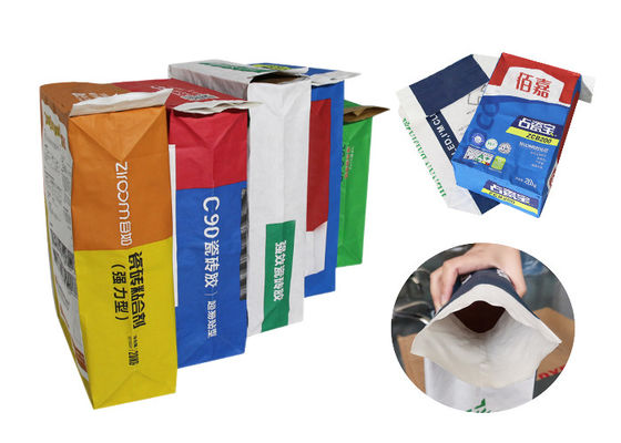 Kraftpapier-Taschen-Ventil-Sack 15kg kundenspezifischer Druck-Multiwall für Zement-Papier-Satz