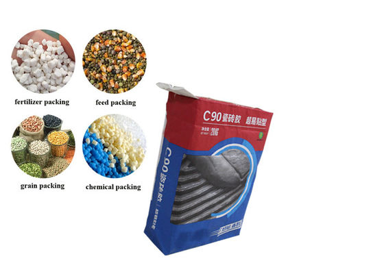 Chemische geklebte Ventil Multiwall-Papiertüten kundenspezifisches Druck-15kg für Zement