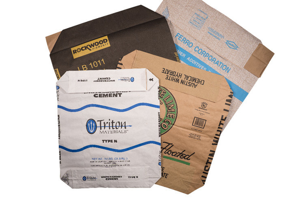 Flüssiges Fleck-saugfähiges chemisches Pulver geklebte Ventil Multiwall-Papiertüten 15kg 20kg 25kg