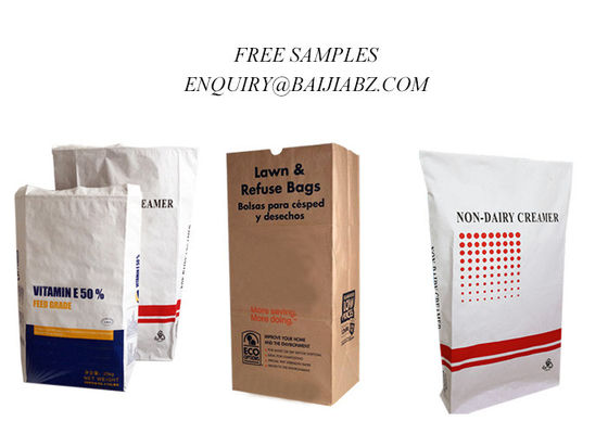 Clay Granular Absorbent Multiwall Kraft-Papiertüten 20kg 25kg