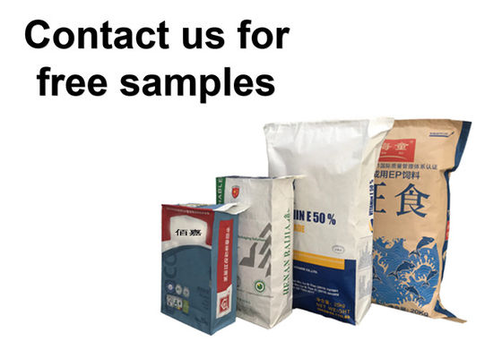 20 kg kundenspezifischer mehrwandiger Kraftpapiersack für Pulvermaterial