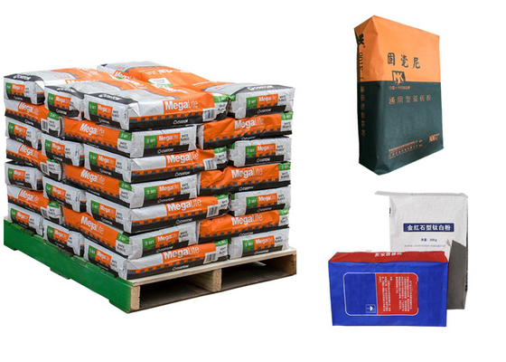 Zement Flexo, das chemisches geklebtes Ventil Multiwall-Papiertüte-flüssiges Fleck-Absorptionsmittel druckt