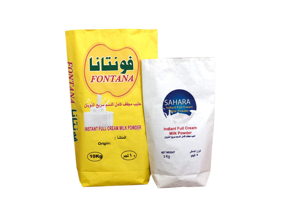Milchpulververpackung 20 kg 25 kg Multi-Wand-Papiersäcke 3 Schichten Pe-gefüttert
