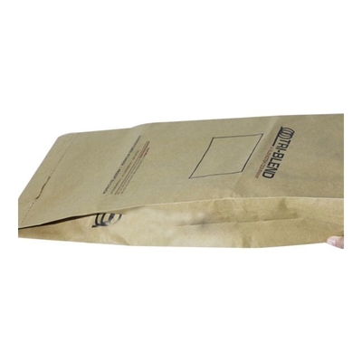 Das aufbereitete Klemmuntere Papiertüte-Kokosnuss-Verpacken nimmt Logo Print an
