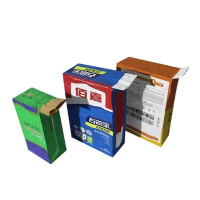 Mehrwandige Kraftpapiertüten mit geklebter Hülse und quadratischem Boden