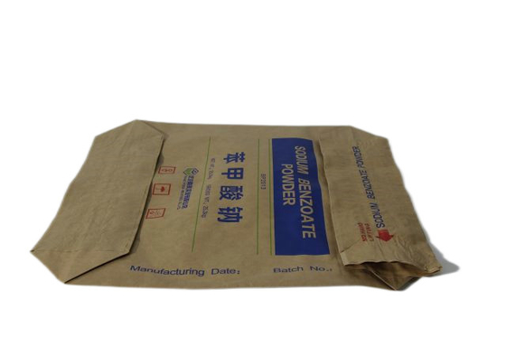 Industrielle 25-kg-Ventilbeutel aus Papier mit Verschluss