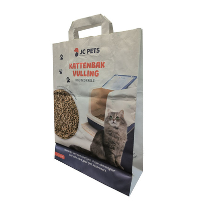 Kundengebundene Kraftpapier-Papiertüten für Cat Little Animal Food