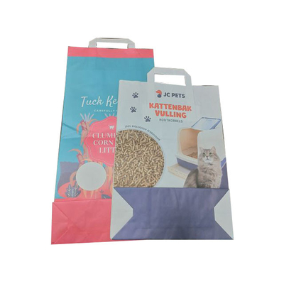 Kundengebundene Kraftpapier-Papiertüten für Cat Little Animal Food