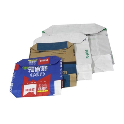 Flexodruck geklebtes Ventil Mehrwandige Papiertüten Zementverpackung