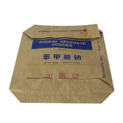 Weißes geklebtes Drucken des Ventil Multiwall-Papiertüte-Reis-Mehlsack-25kg 50kg Flexo
