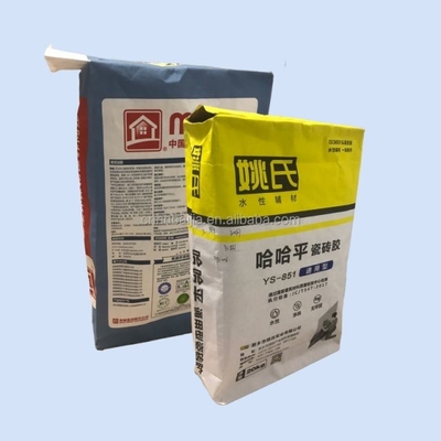 Grad 20kg 25kg Nahrungsmittel3 Schicht geklebte Ventil-Papiertüten für das Verpacken des chemischen Zusatzes