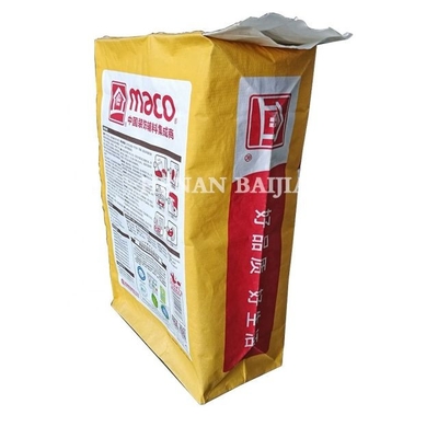 25 Kilogramm-Mörser-Kraftpapier-Mehl-Paket-Ventil-Tasche Soem nahm an