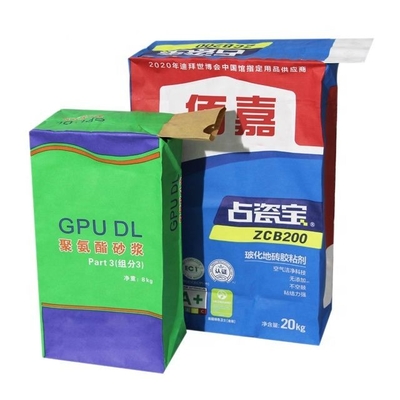 Flexo, das geklebte Ventil Multiwall-Papiertüten für Kiefern-Partikel druckt