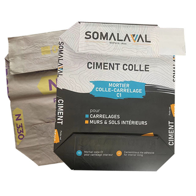 Grad 20kg 25kg Nahrungsmittel3 Schicht geklebte Ventil-Papiertüten für das Verpacken des chemischen Zusatzes