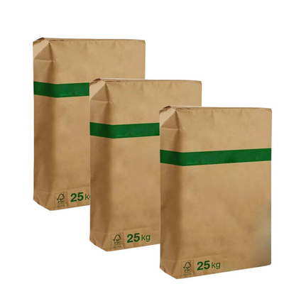2Ply 3Ply klebte Ventil Multiwall-Papiertüten biologisch abbaubares geruchloses freundliches Eco