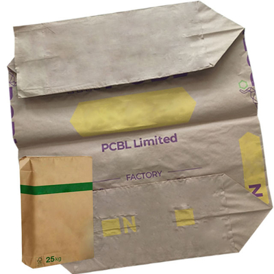 Ventil-Papiertüte-quadratischer Block-unteres 20kg Multiwall feuchtigkeitsbeständiges