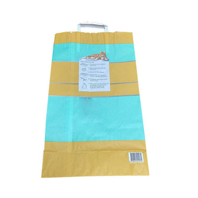 das Kraftpapier-Verpacken 6L 10L 12L sackt kundenspezifisches Papier Cat Litter Bags ein