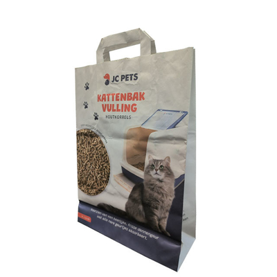 25 kg mehrlagige Papiersäcke mit Baumwollseil/PP-Seil/gedrehtem Papiergriff