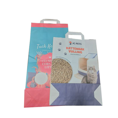 Katzenstreu-Beseitigungstaschen weiße pp. 3.6kg 7L kundenspezifische Logo Pet Laminierung