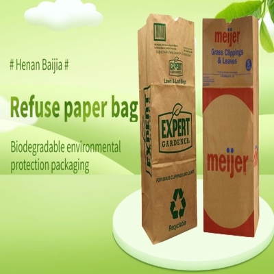 Recycelbare, oben offene Rasenpapiertüten mit individueller Auskleidung