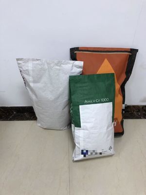 Akzeptieren Sie kundenspezifische 25kg Pinch Bottom Papiersäcke mit kundenspezifischem Design