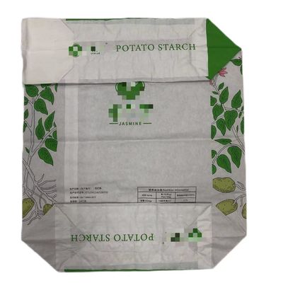 Zusammengestellte Ventile Mehrwand Papiersäcke Industrieverpackungen Stärke mit Lamination