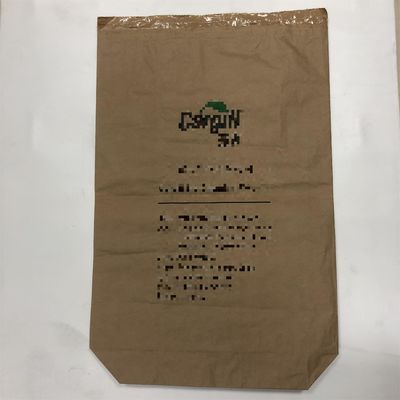 Industrielle Multiwandpapiertaschen mit flachem Boden für Maltodextrin mit Logo