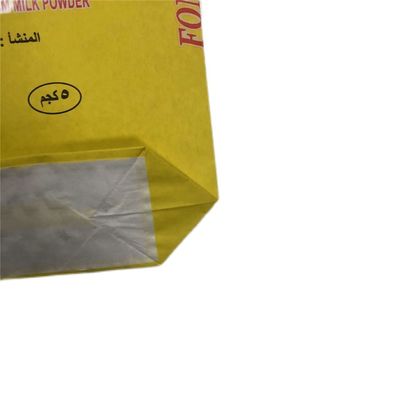 Individuelle Form Industrielle Zwischenabsatz Papiertüten für Milchpulver bis zu 7 Farbdruck
