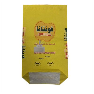 Individuelle Form Industrielle Zwischenabsatz Papiertüten für Milchpulver bis zu 7 Farbdruck