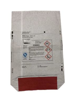 25 kg Mehrwandpapiertaschen Quadratischer Boden Offener Mund für chemische Verpackungen