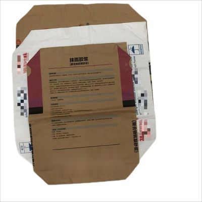 Individuelle Verpackung Industriepapierbeutel 25 kg Verpackung Chemische Baustoffe Lebensmittelpulver