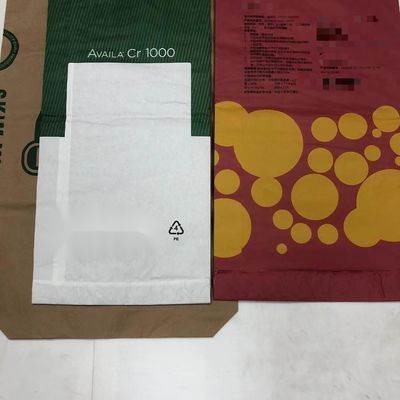 Weiße oder braune Wärmeversiegelte Papierbeutel