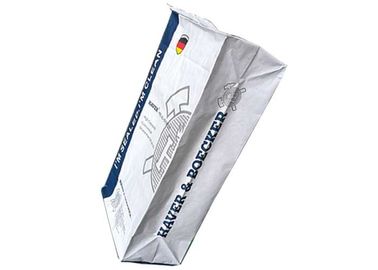 Papiertüte-flache Unterseiten-Papiertüten 3 Schichten Multiwall Kraftpapier mit PET Zwischenlage nach innen