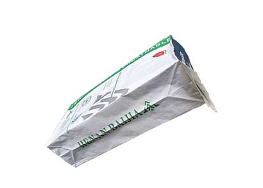 Nahrungsmittelgrad-weiße Kraftpapier-Papiertüte-gute Stabilitäts-Quadrat-Unterseiten-mehrschichtige Papiertüten