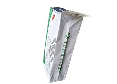 Nahrungsmittelgrad-weiße Kraftpapier-Papiertüte-gute Stabilitäts-Quadrat-Unterseiten-mehrschichtige Papiertüten